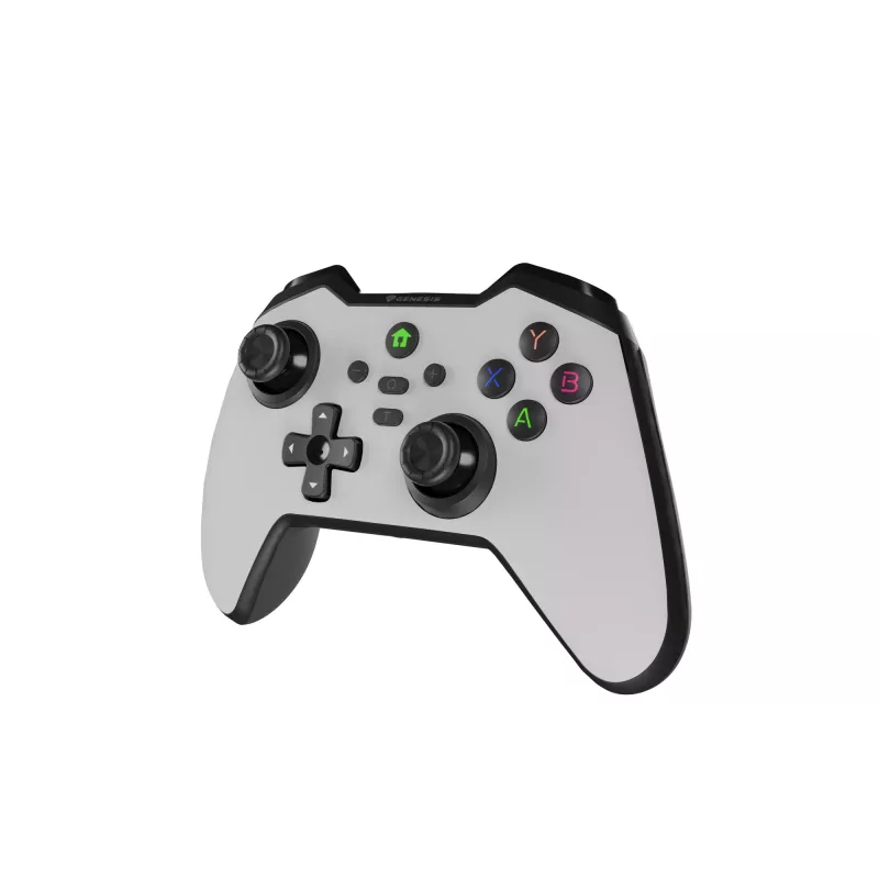 GENESIS Mangan 400 wit Bluetooth gamepad analoog / digitaal Android, MAC, Nintendo Switch, PC, iOS