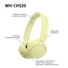 Sony WHCH520Y.CE7, draadloos, bellen/muziek, 20 - 20000 Hz, 147 g, headset, geel