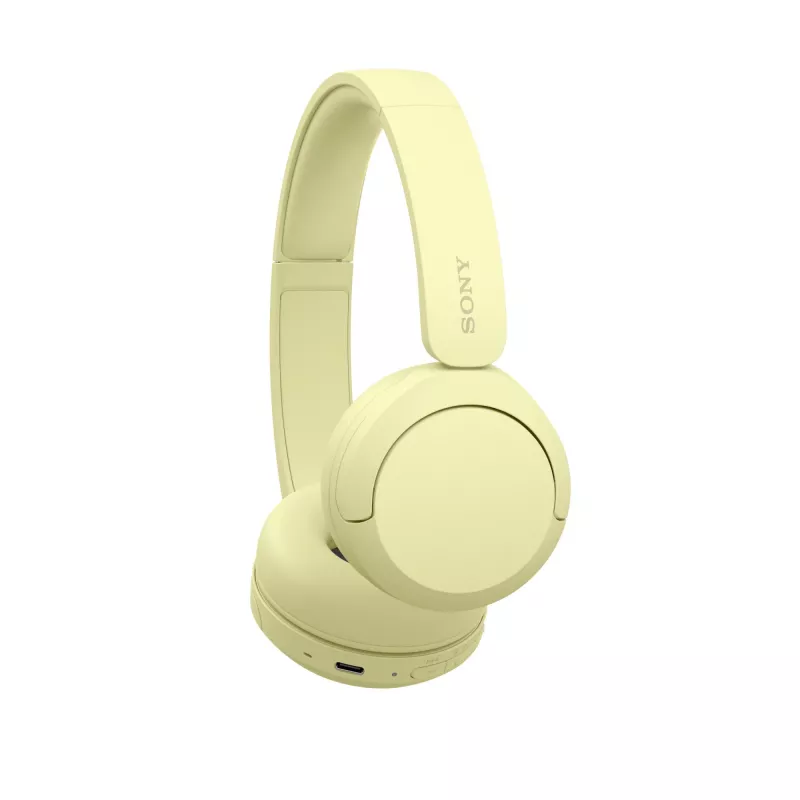 Sony WHCH520Y.CE7, draadloos, bellen/muziek, 20 - 20000 Hz, 147 g, headset, geel