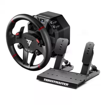 Thrustmaster T598 zwart, rood USB stuur + pedalen analoog / digitaal PC, PlayStation 4, PlayStation 5