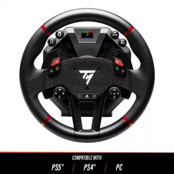 Thrustmaster T598 zwart, rood USB stuur + pedalen analoog / digitaal PC, PlayStation 4, PlayStation 5