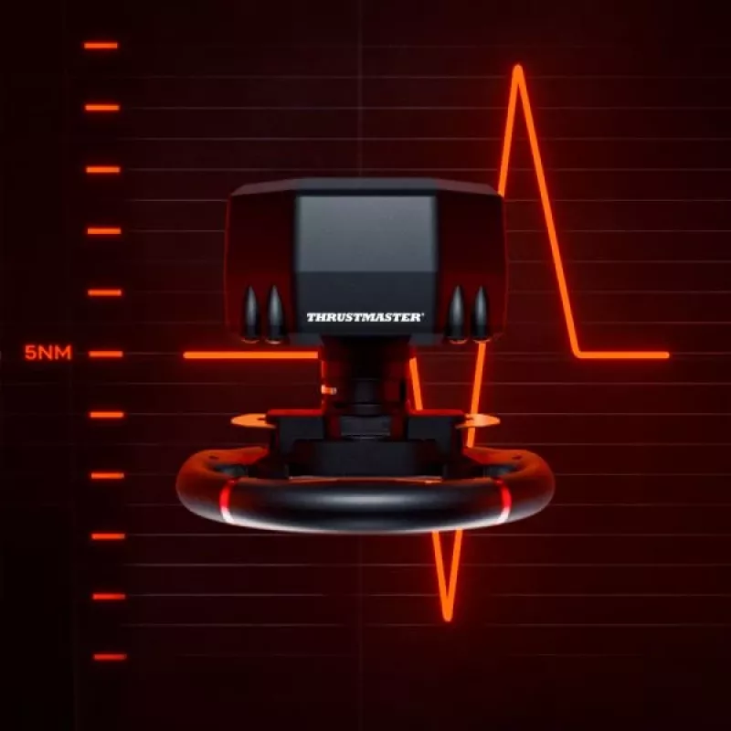 Thrustmaster T598 zwart, rood USB stuur + pedalen analoog / digitaal PC, PlayStation 4, PlayStation 5