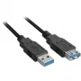 SHARKOON USB-kabel - 2xUSB3.0-a USB 3.2 Gen 1 (3.1 Gen 1) USB A - 1m