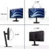 Philips 3000 serie 24B2U3301/00 computermonitor 60,5 cm (23,8 inch) 1920 x 1080 pixel Full HD lcd zwart
