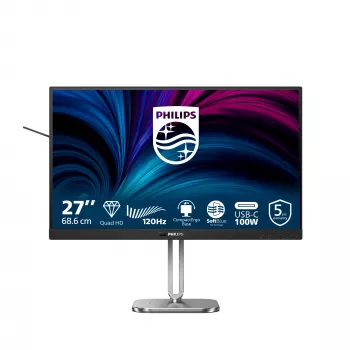 Philips 27B2U4601/00 computermonitor 68,6 cm (27 inch) 2560 x 1440 pixel Quad HD lcd grijs