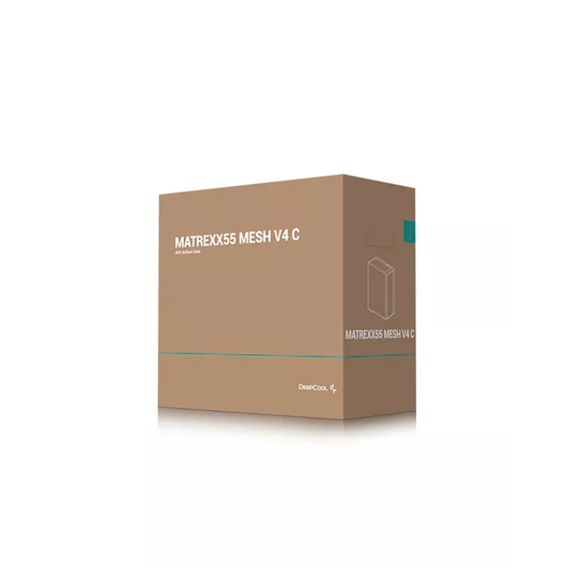 DeepCool MATREXX 55 MESH V4 C Midi Tower pc-behuizing, ATX, gehard glas, zonder voeding, zwart