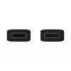 Samsung EP-DN975 - USB-kabel - USB-C (M) naar USB-C (M) - USB 2.0 - 1 m - USB-voeding (5A, 100 W) - zwart - voor Galaxy Note10, Note10+, Note1