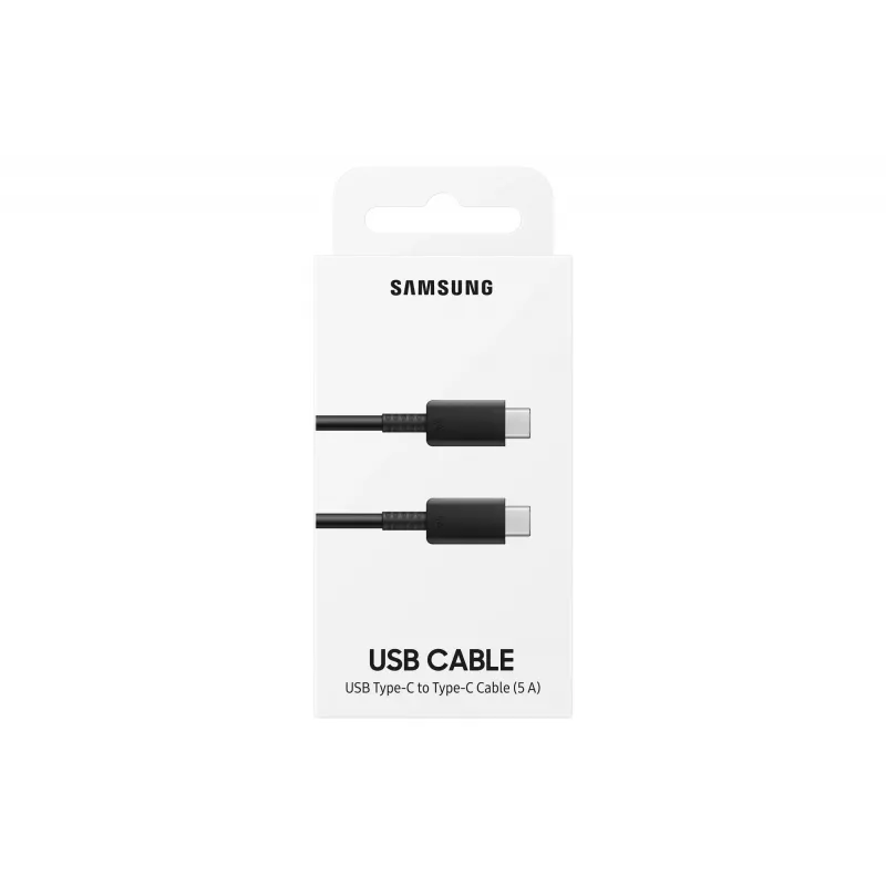 Samsung EP-DN975 - USB-kabel - USB-C (M) naar USB-C (M) - USB 2.0 - 1 m - USB-voeding (5A, 100 W) - zwart - voor Galaxy Note10, Note10+, Note1