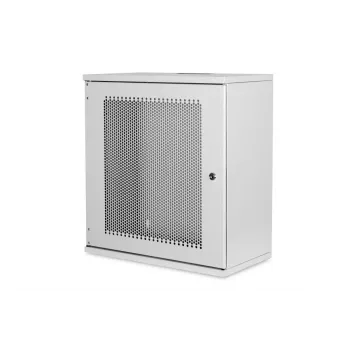 DIGITUS 12U wandmontagekast, SOHO, ongemonteerd 595x540x400 mm, geperforeerde voordeur, grijs