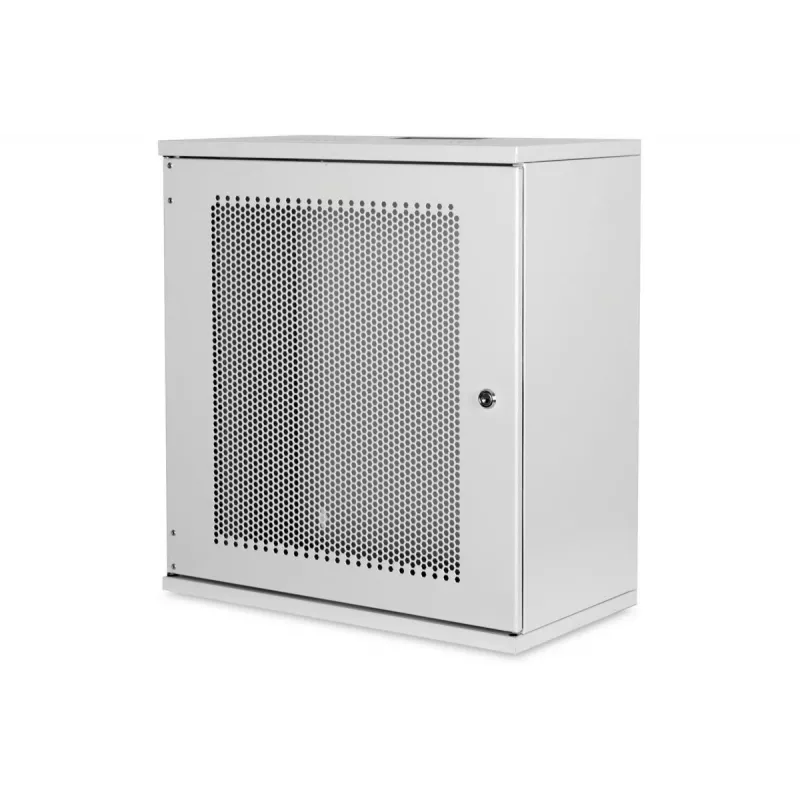 DIGITUS 12U wandmontagekast, SOHO, ongemonteerd 595x540x400 mm, geperforeerde voordeur, grijs