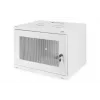 DIGITUS 7U wandmontagekast SOHO ongemonteerd 370x540x400 mm geperforeerde voordeur grijs