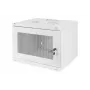 DIGITUS 7U wandmontagekast SOHO ongemonteerd 370x540x400 mm geperforeerde voordeur grijs