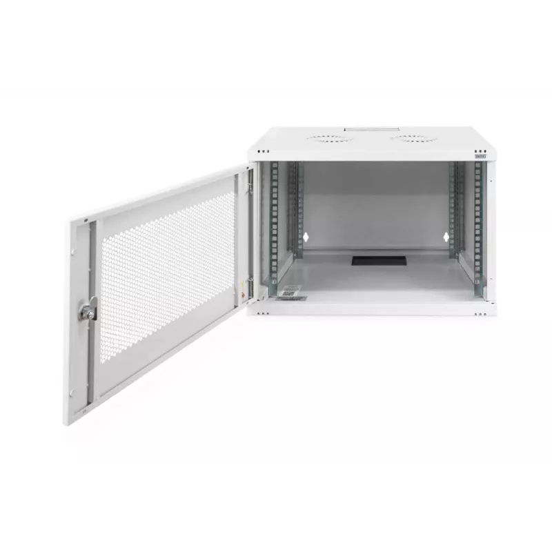 DIGITUS 7U wandmontagekast SOHO ongemonteerd 370x540x400 mm geperforeerde voordeur grijs