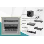 DIGITUS 10in netwerkbundel - 6HE-kast zwart legbord PDU 8-poorts switch CAT6 patchpaneel