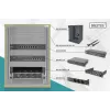 DIGITUS 10in netwerkbundel incl. 9U kast zwart legbord PDU 8-poorts switch CAT6 patchpaneel