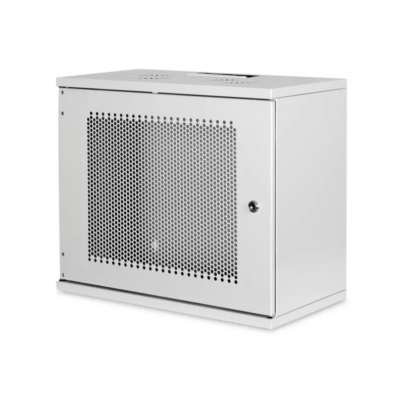 DIGITUS 9U wandmontagekast - SOHO ongemonteerd 460x540x400 mm geperforeerde voordeur grijs