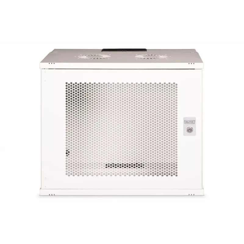 DIGITUS 19 inch 9U wandbehuizing SOHO Pro geperforeerde deur 460 x 540 x 400 mm ongemonteerd grijs