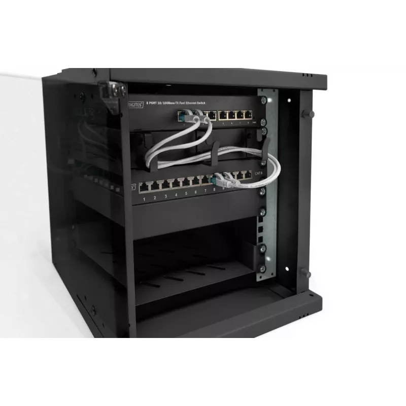 DIGITUS 10IN 6U wandbehuizing - SOHO PRO 325 x 315 x 300 mm zwart