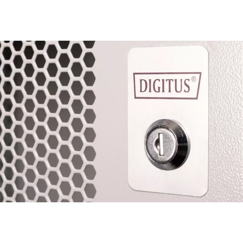 DIGITUS 19 inch 7U wandbehuizing - SOHO Pro geperforeerde deur 370 x 540 x 400mm ongemonteerd grijs