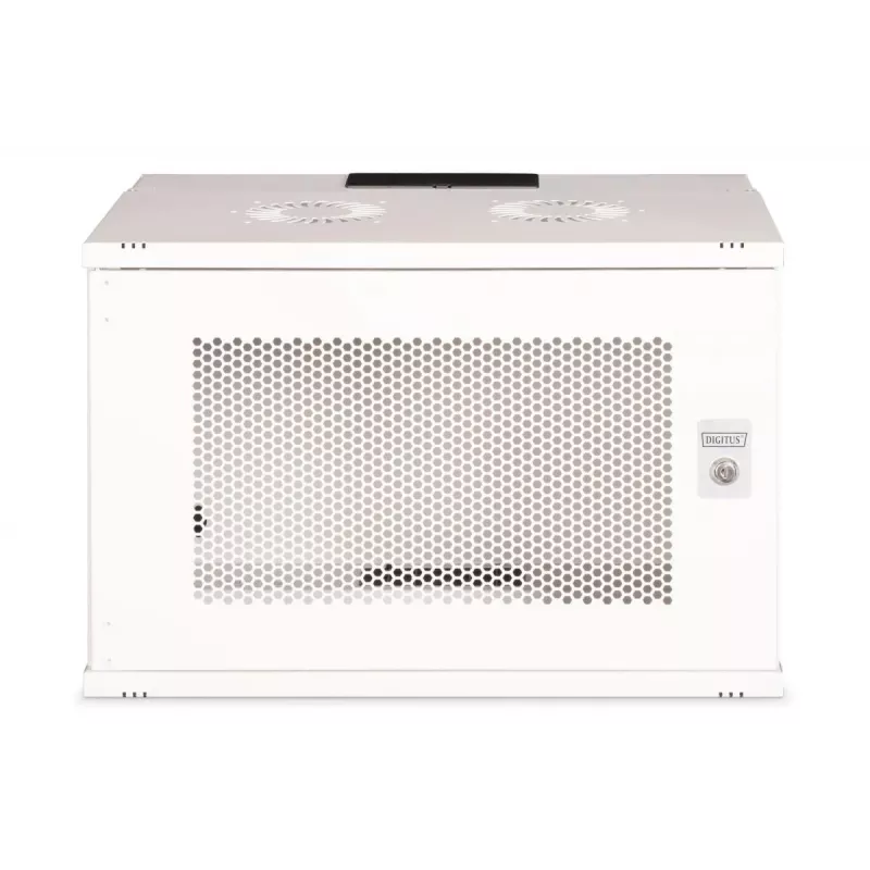 DIGITUS 19 inch 7U wandbehuizing - SOHO Pro geperforeerde deur 370 x 540 x 400mm ongemonteerd grijs