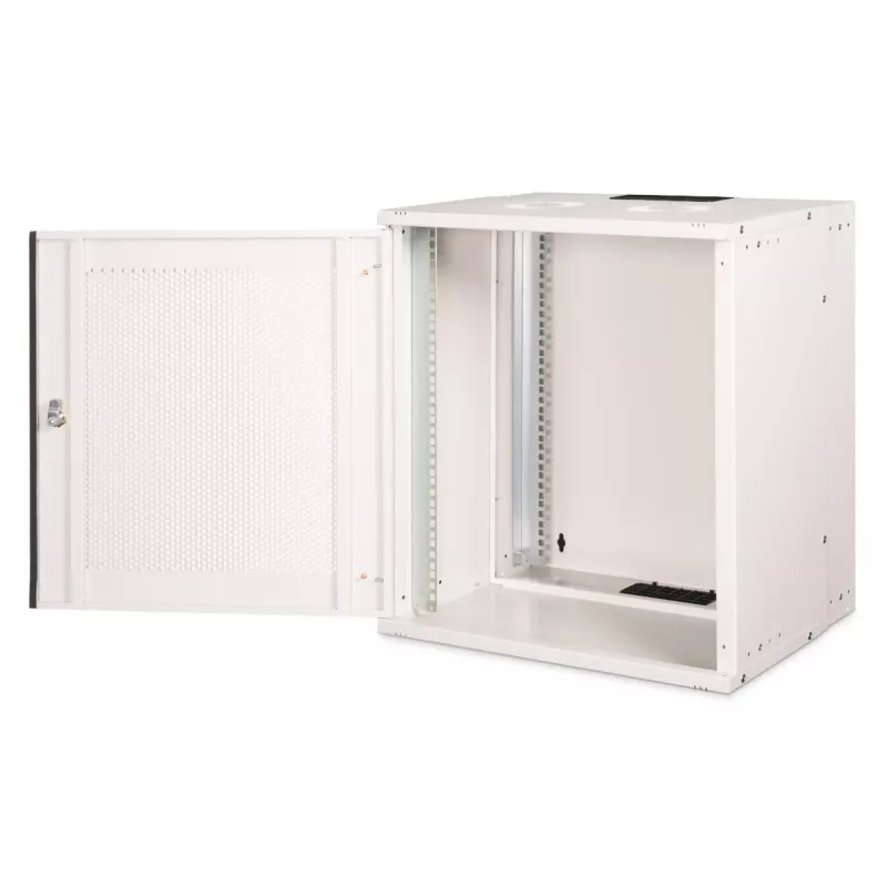 DIGITUS 19 inch 12U wandmontagekast SOHO Pro geperforeerde deur 595 x 540 x 400mm ongemonteerd gr