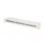 DIGITUS DN-91624S-EA 19 inch patchpaneel, CAT6A klasse EA, afgeschermd, 24 poorten RJ45, LSA, 1U, lichtgrijs RAL 7035