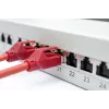 DIGITUS DN-91624S-EA 19 inch patchpaneel, CAT6A klasse EA, afgeschermd, 24 poorten RJ45, LSA, 1U, lichtgrijs RAL 7035