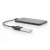 DIGITUS USB 2.0 adapterkabel, OTG, Type Micro B - A M/F, 15 cm, USB 2.0 conform, haaks, zwart