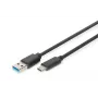 DIGITUS USB Type-C aansluitkabel, Type C naar A M/M, 1m SuperSpeed zwart