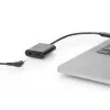 DIGITUS USB Type-C splitterkabel, type C – 3,5 mm + type C M/F/F, 20 cm zwart