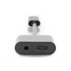 DIGITUS USB Type-C splitterkabel, type C – 3,5 mm + type C M/F/F, 20 cm zwart