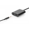 DIGITUS USB Type-C splitterkabel, type C – 3,5 mm + type C M/F/F, 20 cm zwart