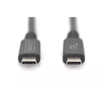 DIGITUS USB 4.0 verbindingskabel Type-C naar Type-C max. resolutie 8K 30Hz PD3.0 40Gbit/s 1m