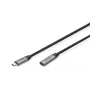 DIGITUS USB-C/M naar USB-C/W PD60W Gen1 USB3.0 verlengkabel 1m 4K@60Hz