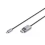 DIGITUS USB Type C naar DP adapterkabel 8Ka30Hz. HBR3 aluminium behuizing zwart 1m