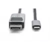 DIGITUS USB Type C naar DP adapterkabel 8K@30Hz, HBR3, aluminium behuizing, zwart, 2m