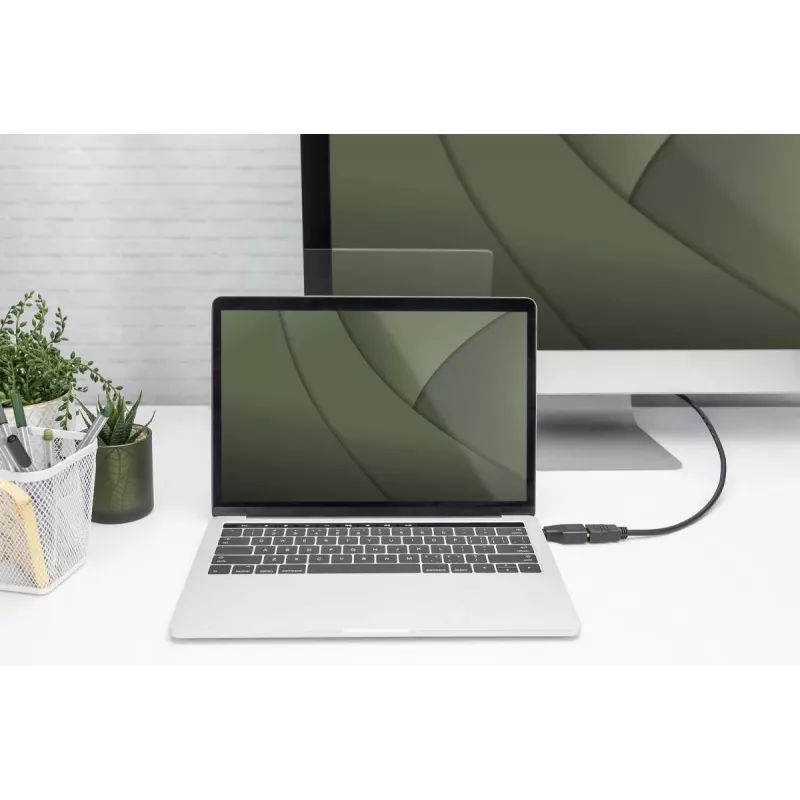 Digitus 4K USB-adapter USB-C naar HDMI-A zwart aluminium