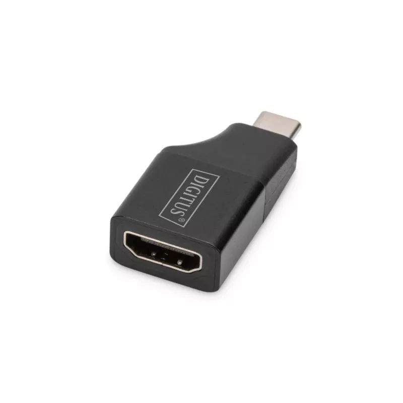 Digitus 4K USB-adapter USB-C naar HDMI-A zwart aluminium