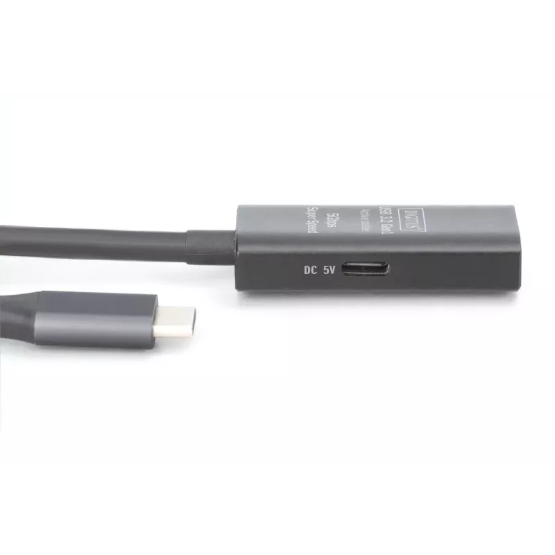 DIGITUS Actieve USB-C-verlengkabel – 5G USB 3.2 Gen1 USB-C – USB-A (M/F) – 5 m