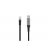 DIGITUS USB 3.2 Gen1 - RJ45 Ethernet-kabel - CAT6a S/FTP zwart - 10 m