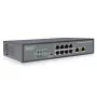 DIGITUS Fast Ethernet PoE af/at 8-poorts switch + 2 uplinks 120W PoE-budget, rackmontage