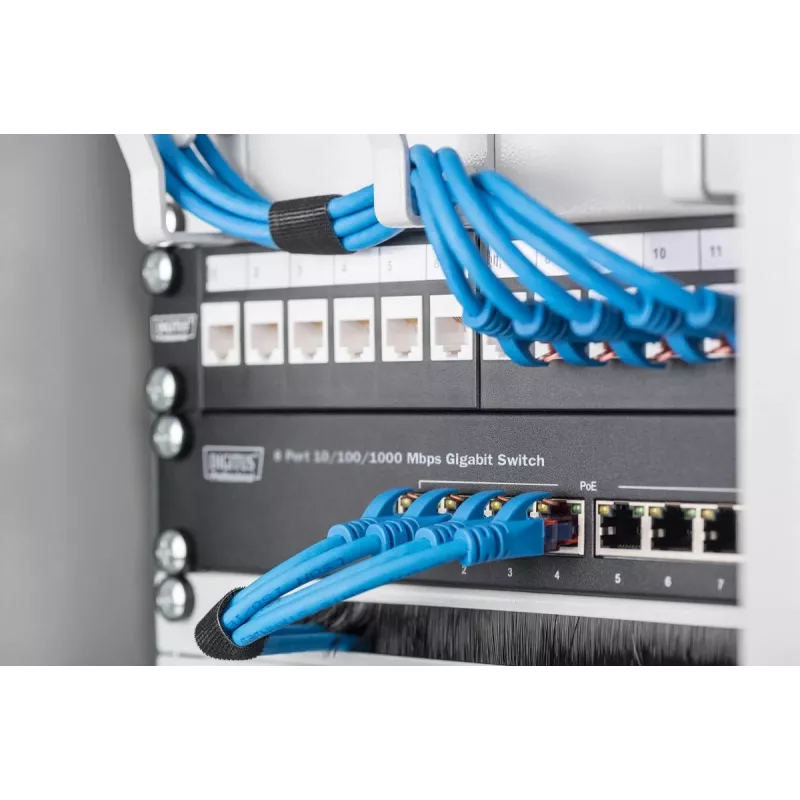 DIGITUS 8-poorts Gigabit Ethernet-switch 10 inch 8x10/100/1000Mbps RJ45