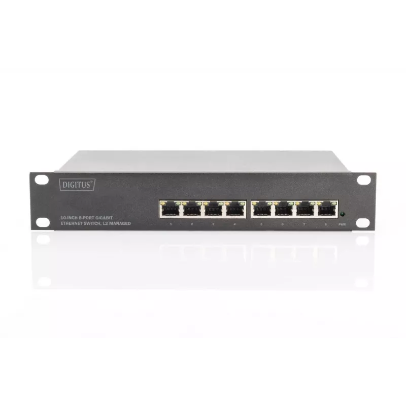 DIGITUS L2 Managed Gigabit Ethernet-switch 8-poorts, 10 inch