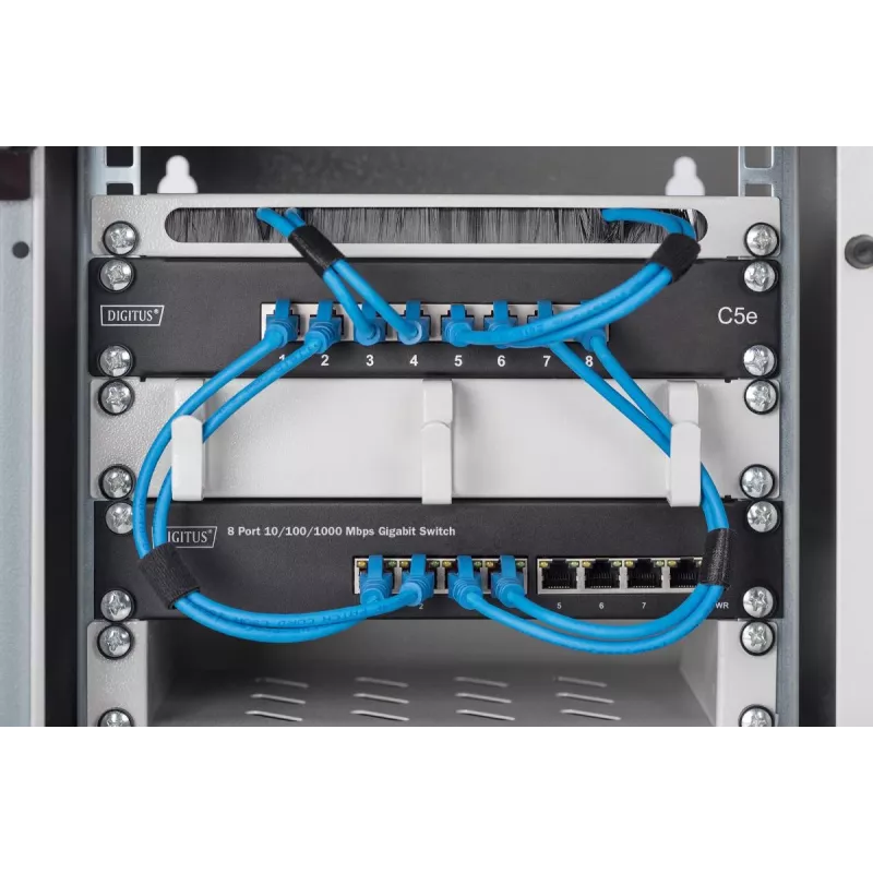 DIGITUS L2 Managed Gigabit Ethernet PoE-switch 8-poorts PoE, 10 inch, 80W PoE-budget