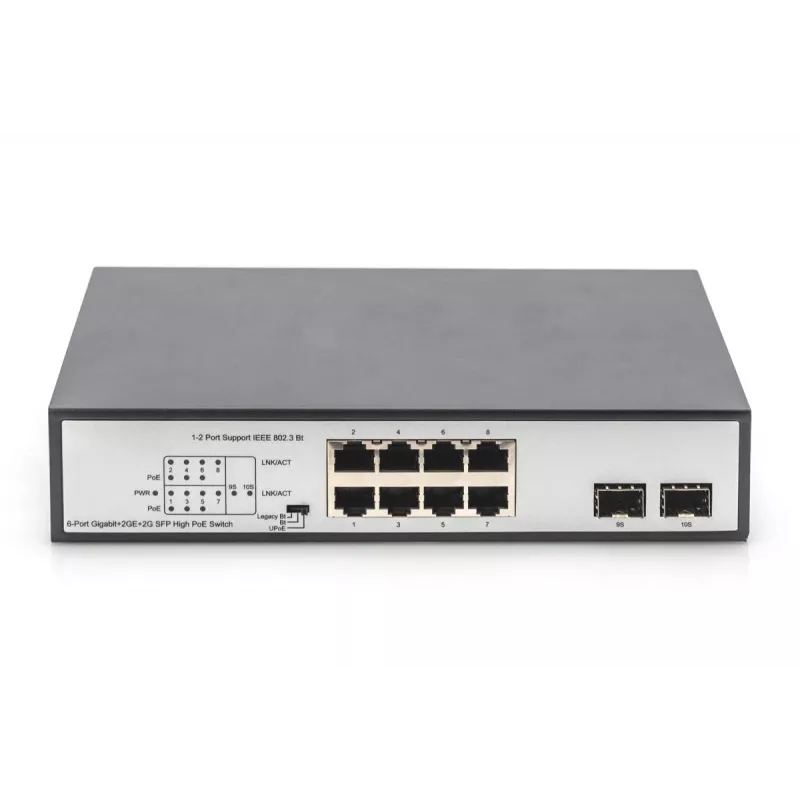 Unmanaged switch Digitus DN-95140 8-poorts Gigabit PoE