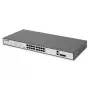 DIGITUS Fast Ethernet PoE-switch 16-poorts PoE + 2 combo. 250 W PoE-budget