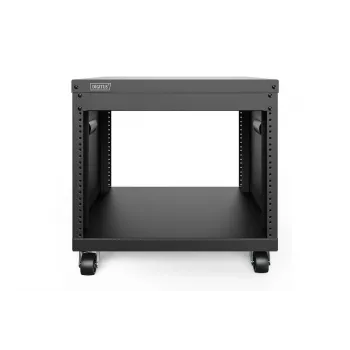DIGITUS 8U AVS-rack 420x507x460mm schroefdraadgaten wielen zwart