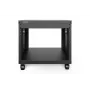 DIGITUS 8U AVS-rack 420x507x460mm schroefdraadgaten wielen zwart