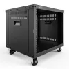 DIGITUS 8U AVS-rack 420x507x460mm schroefdraadgaten wielen zwart