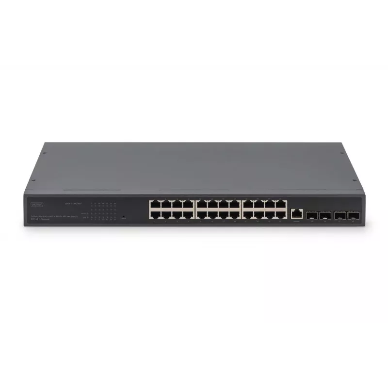 DIGITUS Switch 24 poorts GE 4 SFP+ UPLINK L2+ 10/100/1000